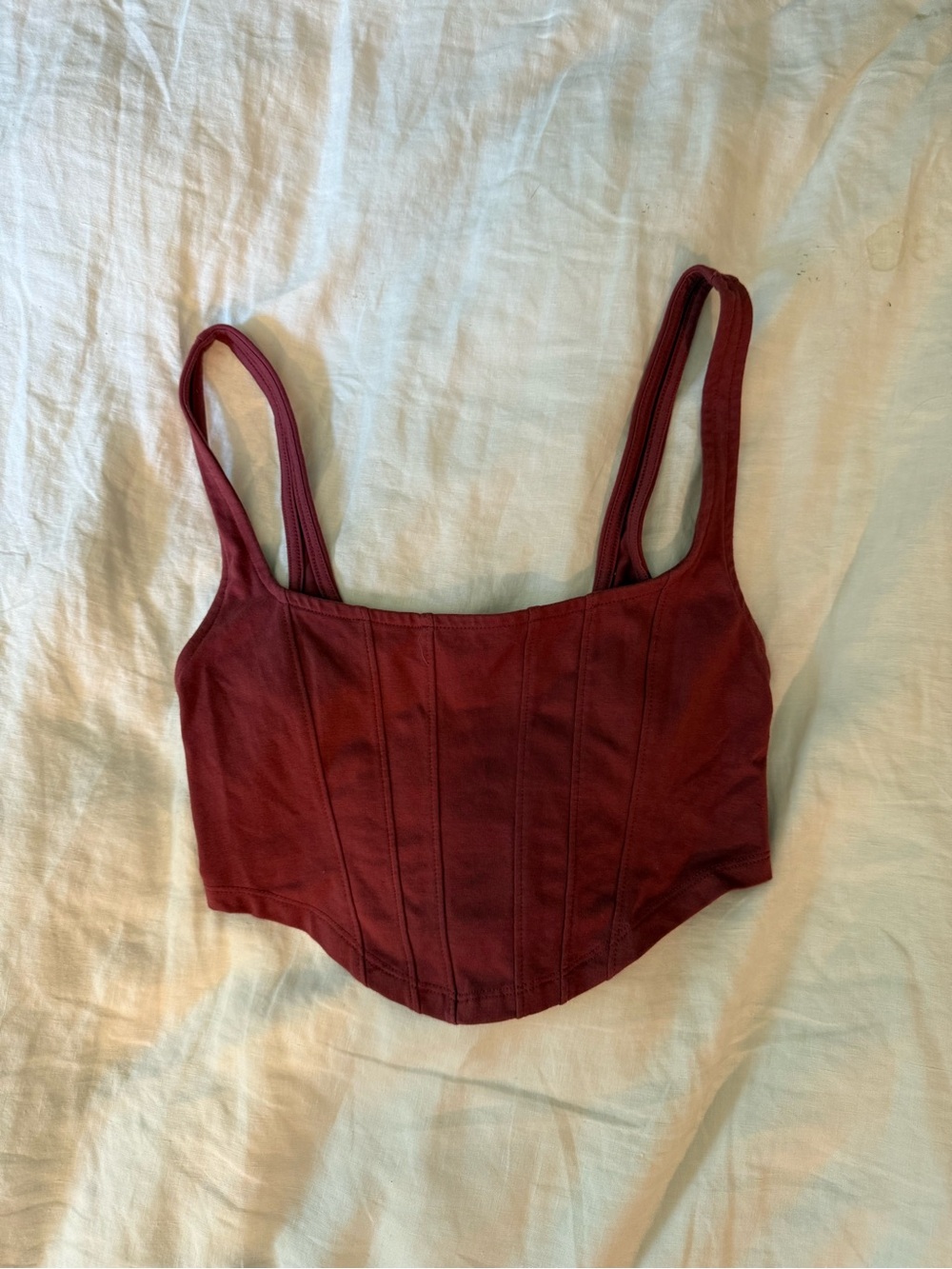 Urban Outfitters Magenta Bustier Crop Top